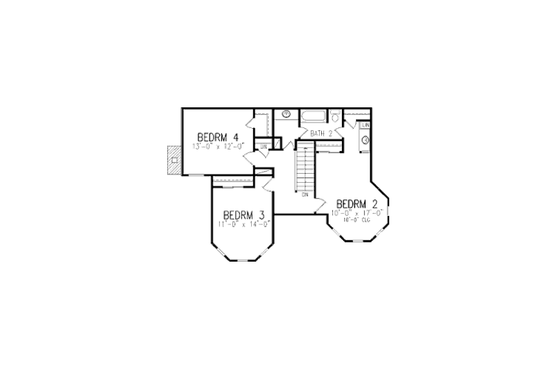House Plan Design - Floor Plan - Upper Floor for Victorian House Plan #410-233 - 4 bed, 2.5 bath