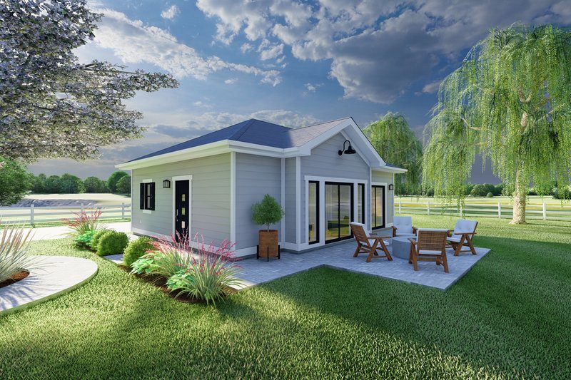 Dream House Plan - Cottage Exterior - Front Elevation Plan #126-222