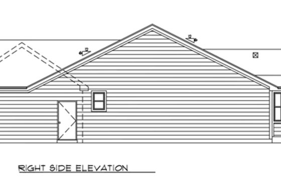 Exterior - Other Elevation 1 for Ranch House Plan #116-196 - 3 bed, 2.5 bath