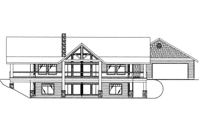 Bungalow Style House Plan - 3 Beds 2.5 Baths 3762 Sq/Ft Plan #117-682