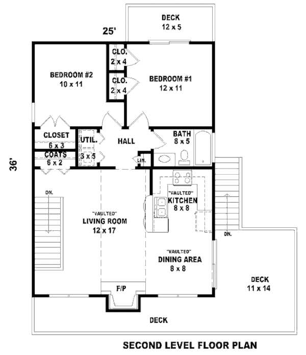 Contemporary Floor Plan - Main Floor Plan #81-13766