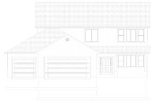 Exterior - Front Elevation 3 for Traditional House Plan #1060-208 - 4 bed, 2.5 bath