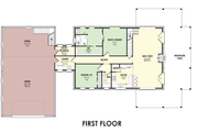 Barndominium Style House Plan - 4 Beds 3 Baths 3048 Sq/Ft Plan #1092-52 