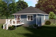 Cottage Style House Plan - 3 Beds 2 Baths 1080 Sq/Ft Plan #79-129 Exterior 