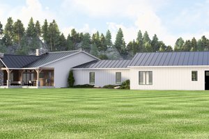 Exterior - Rear Elevation 1 for Craftsman House Plan #1064-403 - 4 bed, 3.5 bath