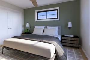 Interior - Master Bedroom for Barndominium House Plan #1064-338 - 4 bed, 2.5 bath