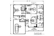 Traditional Style House Plan - 3 Beds 2.5 Baths 1573 Sq/Ft Plan #53-426 