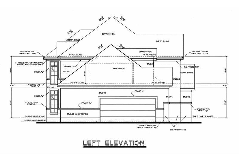 Home Plan - Exterior - Other Elevation for Mediterranean House Plan #20-256 - 3 bed, 3 bath