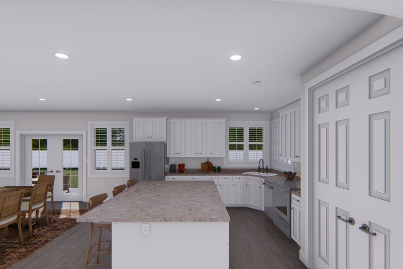 Architectural House Design - Interior - Kitchen for Farmhouse House Plan #1060-140 - 5 bed, 2.5 bath