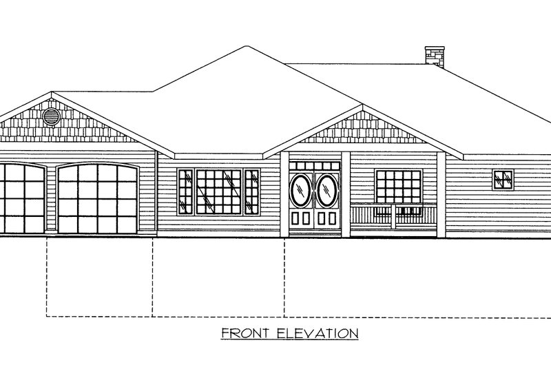 Home Plan - Exterior - Front Elevation for Modern House Plan #117-531 - 5 bed, 4 bath