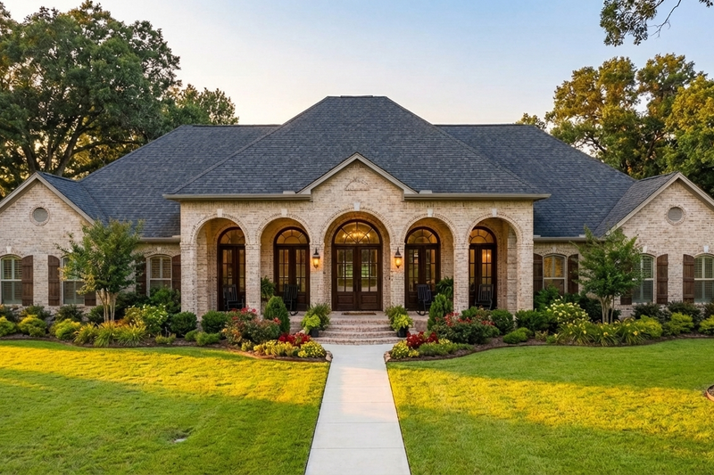 Dream House Plan - Exterior - Front Elevation 2 for Southern House Plan #406-9614 - 4 bed, 4.5 bath