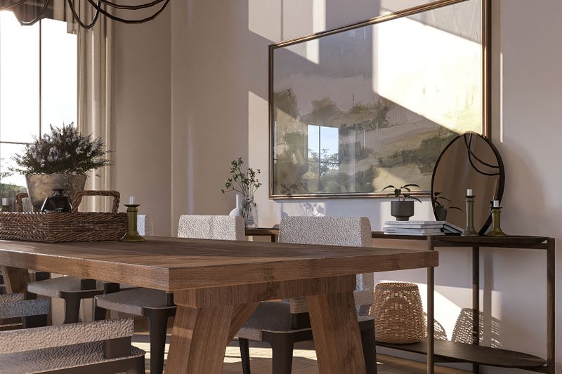 House Design - Interior - Dining Room for Prairie House Plan #455-370 - 3 bed, 2.5 bath