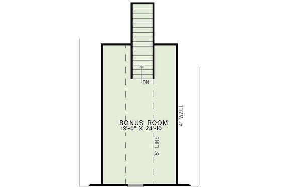 Floor Plan - Upper Floor for Craftsman House Plan #17-2463 - 3 bed, 2 bath