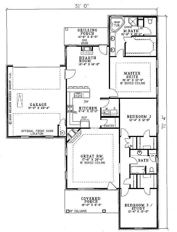 Dream House Plan - Country Floor Plan - Main Floor Plan #17-1071