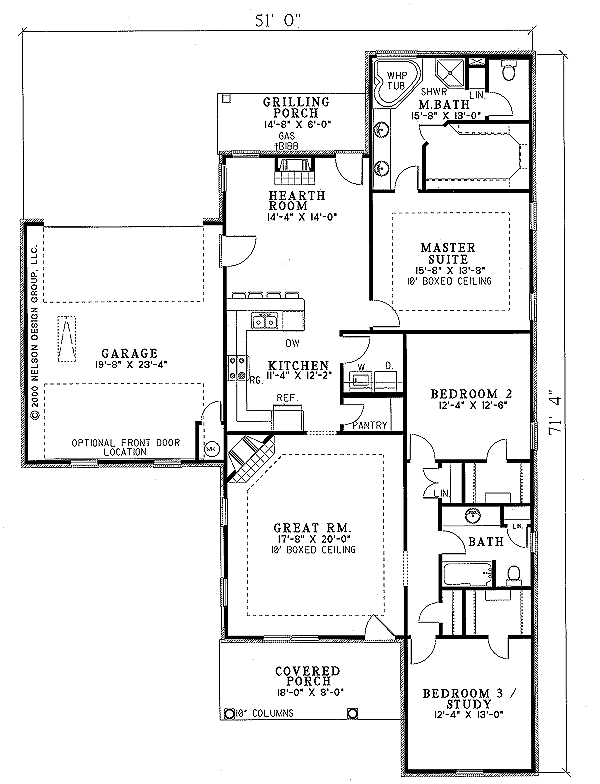 House Blueprint - Country Floor Plan - Main Floor Plan #17-1071