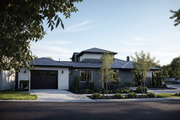 Ranch Style House Plan - 5 Beds 4 Baths 3748 Sq/Ft Plan #515-17 Exterior 