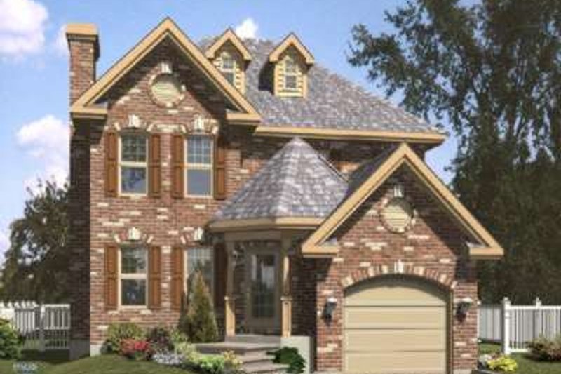 Exterior - Front Elevation 2 for Cottage House Plan #138-138 - 3 bed, 1.5 bath