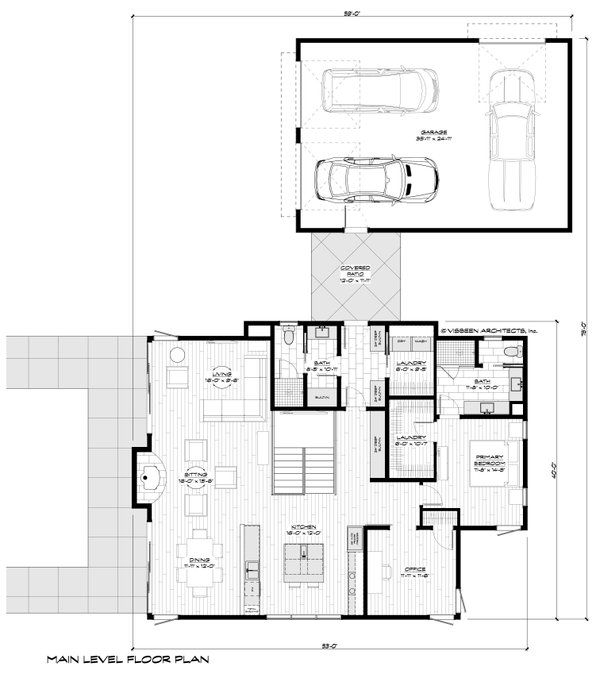 House Blueprint - Contemporary Floor Plan - Main Floor Plan #928-392