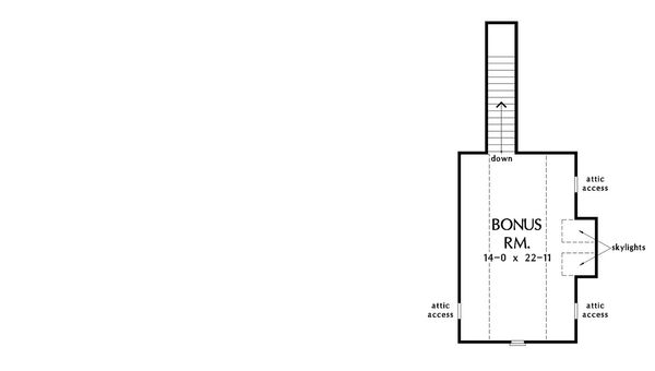 Architectural House Design - European Floor Plan - Upper Floor Plan #929-1021