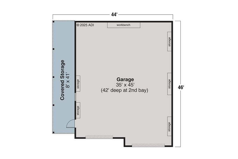House Blueprint - Floor Plan - Main Floor for Country House Plan #124-1449, 0 bath