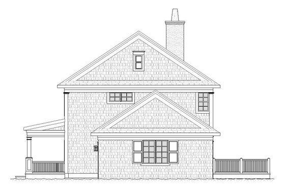 Exterior - Other Elevation 1 for Traditional House Plan #901-20 - 3 bed, 2.5 bath