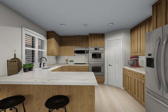 Interior - Kitchen 2 for Traditional House Plan #1060-63 - 3 bed, 2.5 bath