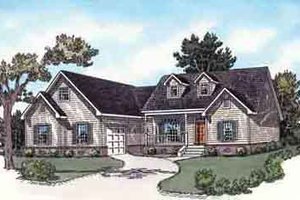 Country Exterior - Front Elevation Plan #16-272
