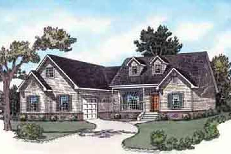 Country Style House Plan - 3 Beds 2 Baths 1696 Sq/Ft Plan #16-272