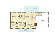 Traditional Style House Plan - 3 Beds 2 Baths 1584 Sq/Ft Plan #54-638 