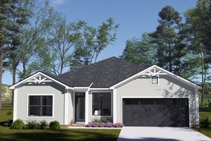 House Blueprint - Cottage Exterior - Front Elevation Plan #513-2415