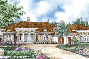 Mediterranean Exterior - Front Elevation Plan #930-265