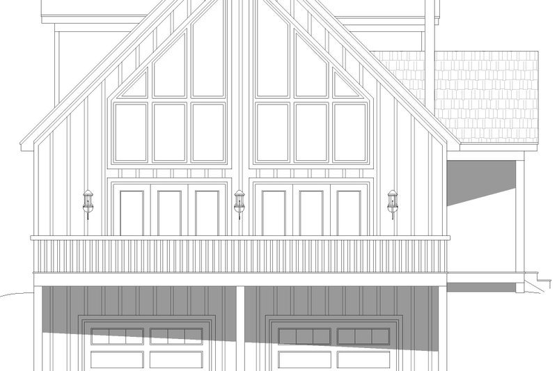 House Blueprint - Exterior - Other Elevation for Farmhouse House Plan #932-555 - 3 bed, 2 bath