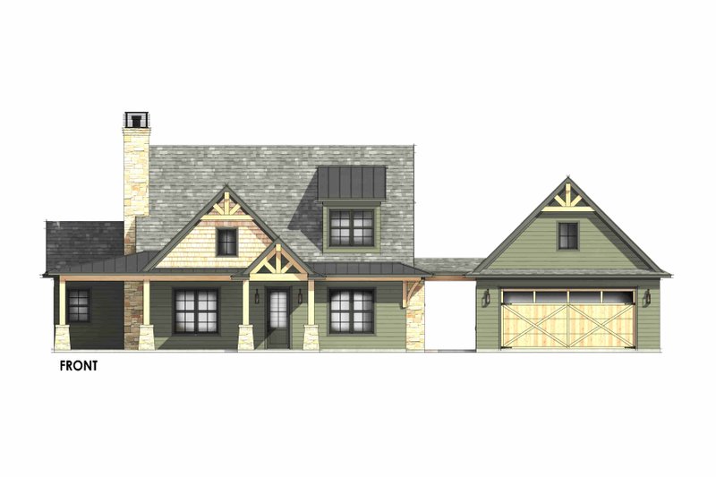 House Blueprint - Exterior - Front Elevation 7 for Craftsman House Plan #1096-163 - 3 bed, 2.5 bath