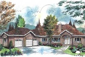 Traditional Exterior - Front Elevation Plan #18-9124