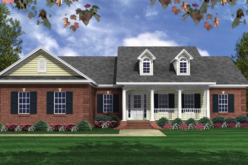House Design - Traditional Exterior - Front Elevation Plan #21-446