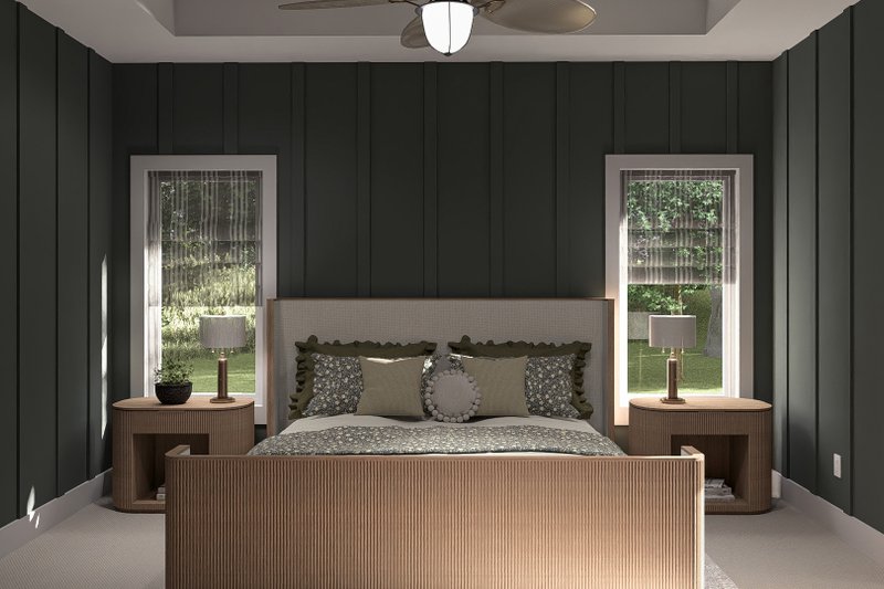 Home Plan - Interior - Master Bedroom for Farmhouse House Plan #455-248 - 3 bed, 2 bath