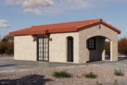 Adobe / Southwestern Style House Plan - 0 Beds 1 Baths 399 Sq/Ft Plan #1106-142 Exterior 