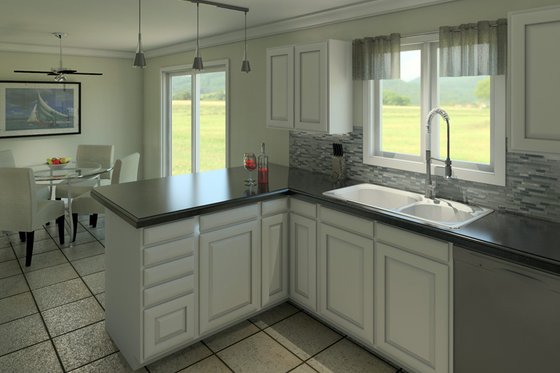 Exterior - Other Elevation 2 for Country House Plan #57-171 - 3 bed, 2 bath