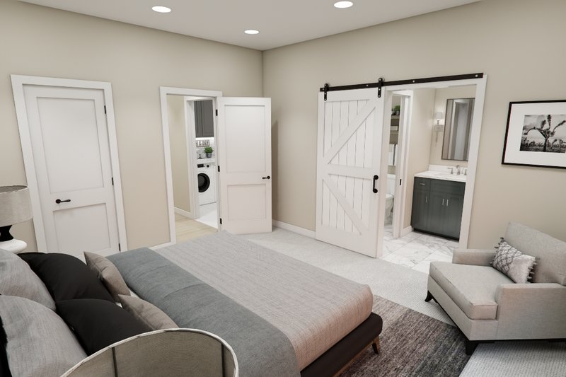 House Design - Interior - Master Bedroom for Farmhouse House Plan #51-1398 - 3 bed, 2 bath