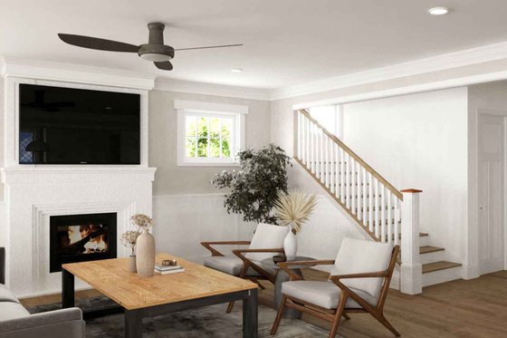 Interior - Family Room for Tudor House Plan #1079-3 - 4 bed, 3 bath