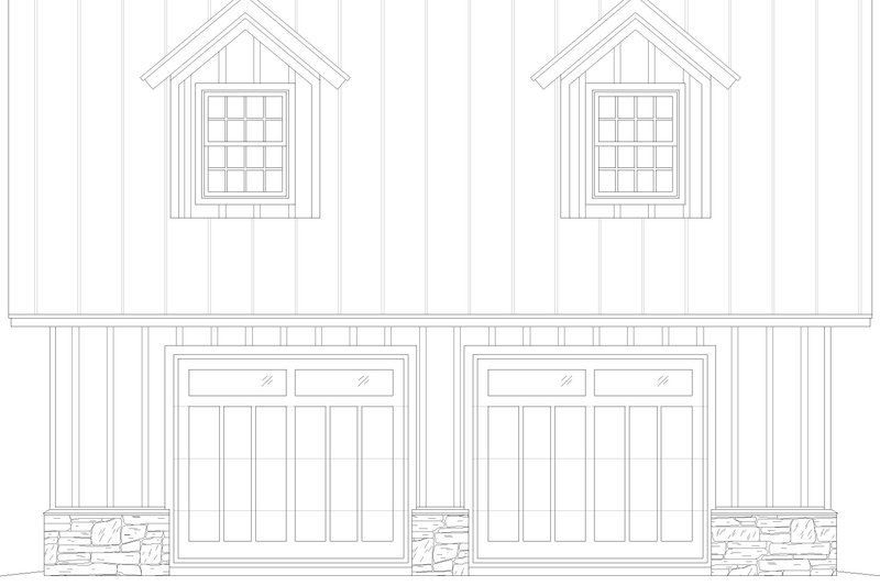 House Design - Exterior - Front Elevation 3 for Country House Plan #932-1090, 0 bath