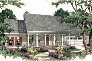 Southern Style House Plan - 4 Beds 2.5 Baths 2267 Sq/Ft Plan #406-270 ...