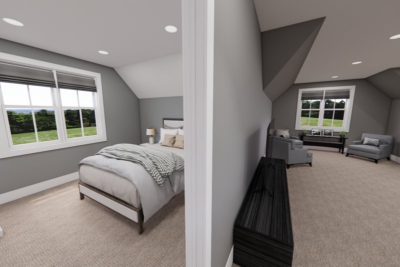 House Plan Design - Interior - Bedroom for Farmhouse House Plan #51-1247 - 4 bed, 5 bath