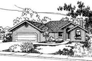 Traditional Style House Plan - 3 Beds 2 Baths 1410 Sq/Ft Plan #303-307 