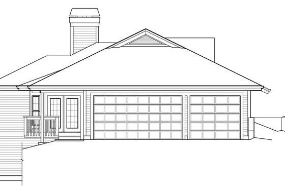 Exterior - Other Elevation House Plan #57-579 - 3 bed, 2 bath
