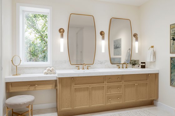 Interior - Master Bathroom for Farmhouse House Plan #1114-3 - 3 bed, 2 bath