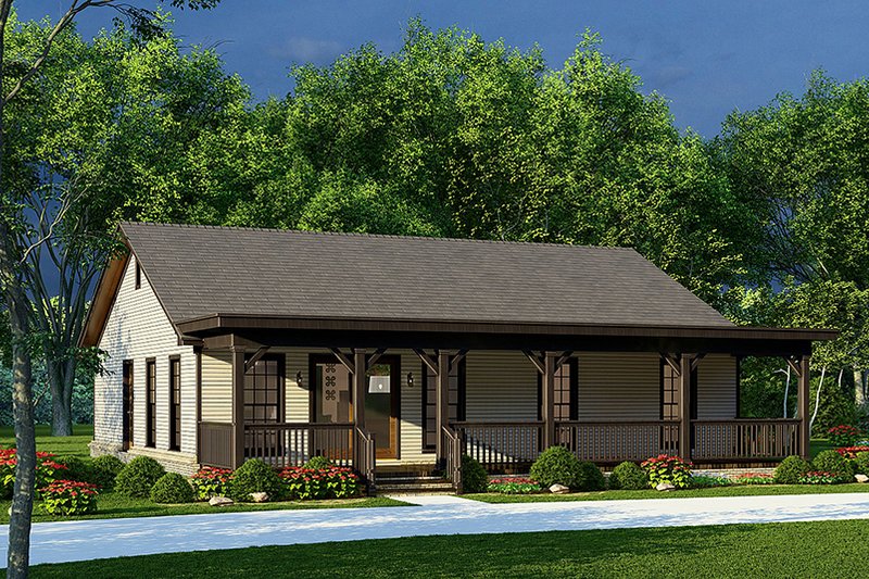 House Design - Exterior - Other Elevation for Country House Plan #923-261 - 2 bed, 2.5 bath