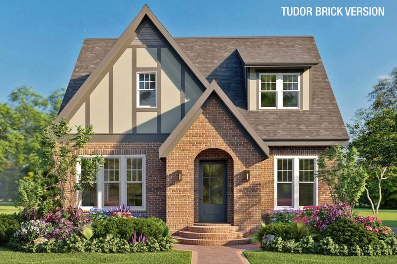 Dream House Plan - Exterior - Front Elevation 4 for Tudor House Plan #461-101 - 5 bed, 3 bath