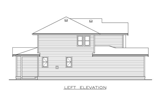 Exterior - Other Elevation 1 for Farmhouse House Plan #1100-50 - 3 bed, 2.5 bath