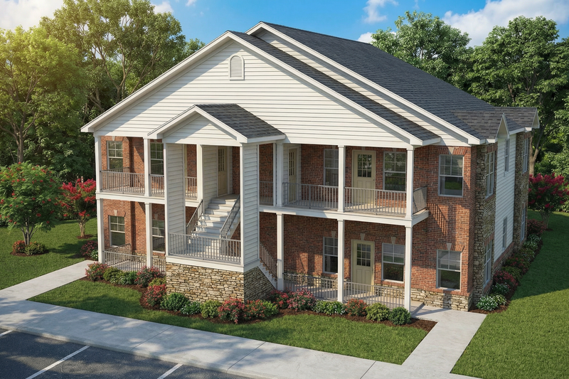 Dream House Plan - Exterior - Front Elevation 3 for Traditional House Plan #17-443 - 3 bed, 2 bath
